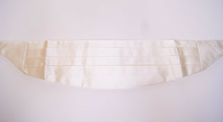 Elegant White Silk Cummerbund - Luxury for You