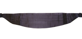 Elegant Black Silk Cummerbund With Polka Dots - Luxury for You