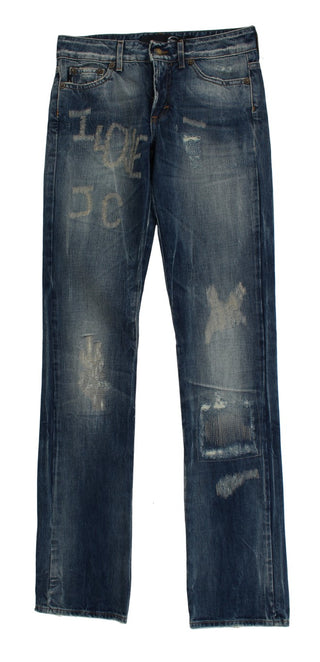 Elegant Flare Fit Blue Denim Jeans - Luxury for You