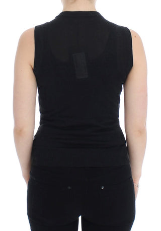 Elegant Black Sleeveless Pullover Vest - Luxury for You