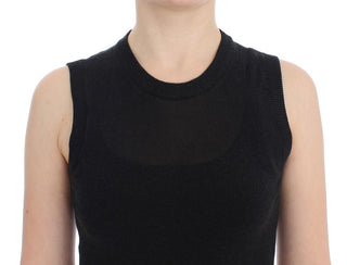 Elegant Black Sleeveless Pullover Vest - Luxury for You