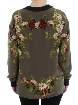 Enchanted Sicily Silk Crewneck Blouse - Luxury for You