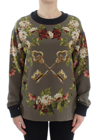 Enchanted Sicily Silk Crewneck Blouse - Luxury for You