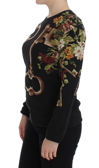 Elegant Medieval Print Silk Blouse - Luxury for You