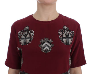 Enchanted Sicily Silk Blouse With Knight Print - Luxury for You