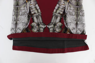 Enchanted Sicily Silk Blouse With Knight Print - Luxury for You