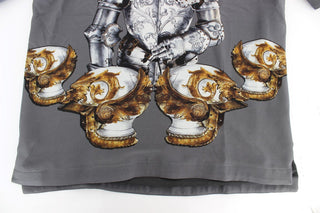 Enchanted Sicily Silk Blouse With Knight Print - Luxury for You