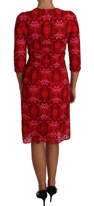 Elegant Floral Crochet Knee-length Dress - Luxury for You