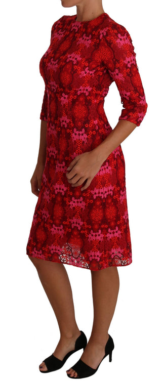 Elegant Floral Crochet Knee-length Dress - Luxury for You