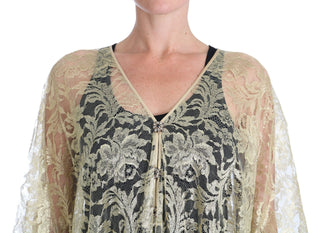 Golden Floral Lace Kaftan Sundress - Luxury for You