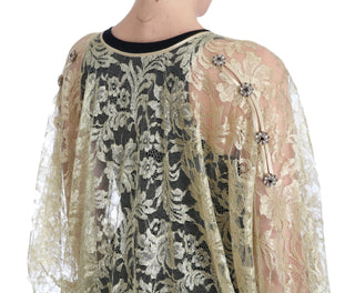 Golden Floral Lace Kaftan Sundress - Luxury for You