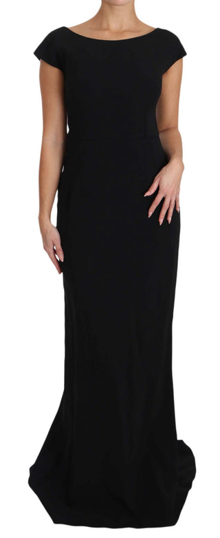 Elegant Black Maxi Sheath Dress - Luxury for You