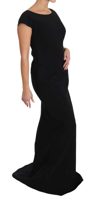 Elegant Black Maxi Sheath Dress - Luxury for You