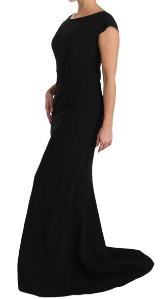 Elegant Black Maxi Sheath Dress - Luxury for You