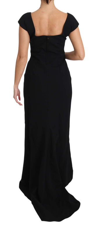 Elegant Black Maxi Sheath Dress - Luxury for You