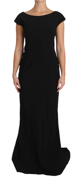 Elegant Black Maxi Sheath Dress - Luxury for You