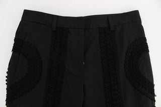 Elegant Black Torero Capri Pants - Luxury for You