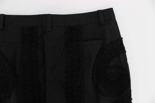 Elegant Black Torero Capri Pants - Luxury for You