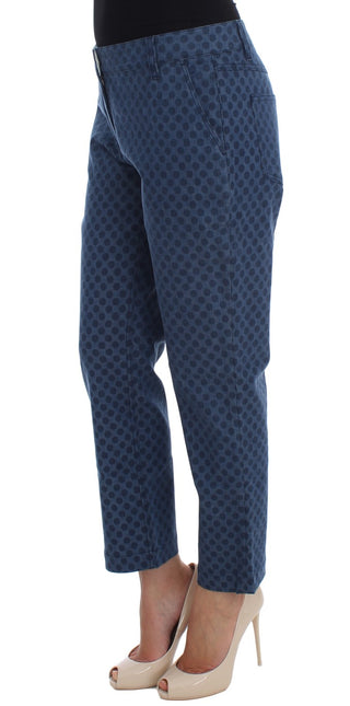 Polka Dotted Capri Stretch Jeans - Luxury for You