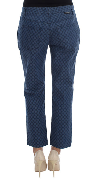 Polka Dotted Capri Stretch Jeans - Luxury for You