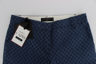 Polka Dotted Capri Stretch Jeans - Luxury for You