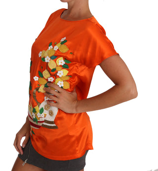 Sicilian Summer Silk Crystal-embellished Top - Luxury for You