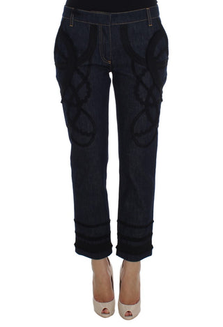 Embroidered Capri Jeans For Elegant Styling - Luxury for You