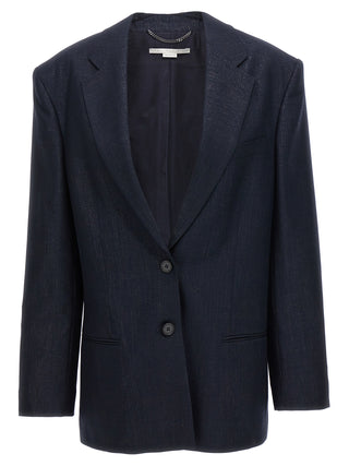 Lurex Single-breasted Blazer