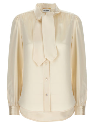 Lavalliere Silk Shirt