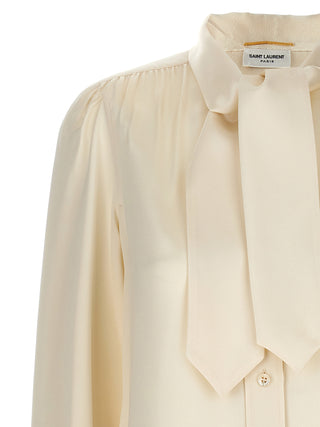 Lavalliere Silk Shirt