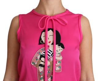 Elegant Pink Silk Family Tank Top Shirt - Luxury for You