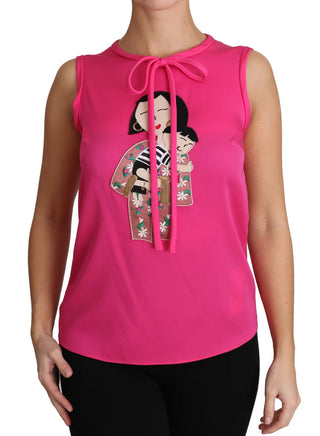 Elegant Pink Silk Family Tank Top Shirt - Luxury for You