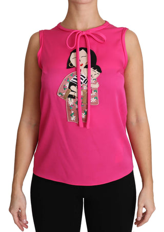 Elegant Pink Silk Family Tank Top Shirt - Luxury for You