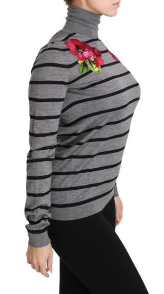 Elegant Embroidered Cashmere-silk Sweater - Luxury for You