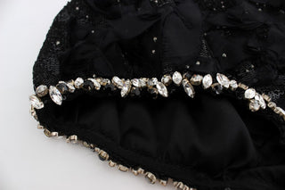 Crystal Sequined Silk High Waist Shorts - Luxury for You