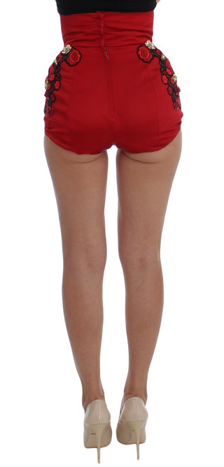 Enchanted Sicily Embroidered Silk Shorts - Luxury for You