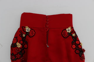 Enchanted Sicily Embroidered Silk Shorts - Luxury for You