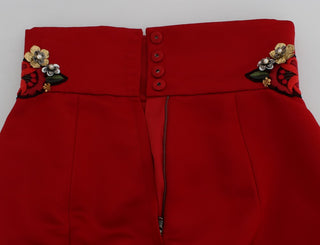 Enchanted Sicily Crystal-embellished Silk Shorts - Luxury for You