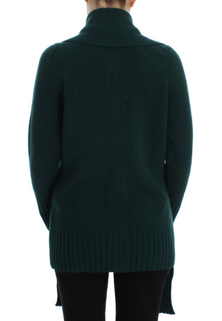 Elegant Green Cashmere Cardigan Sweater - Luxury for You