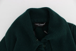 Elegant Green Cashmere Cardigan Sweater - Luxury for You