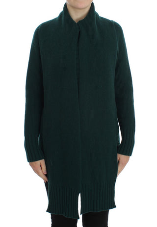 Elegant Green Cashmere Cardigan Sweater - Luxury for You