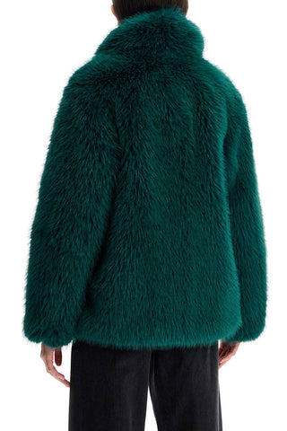 Short Hunter Coat In Faux Fur