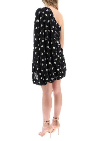 Silk Polka Dot Mini Dress