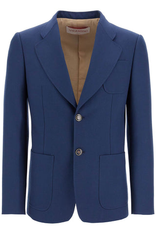 Slim Fit Wool Gabardine Jacket