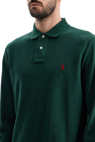 Custom Slim Fit Long Sleeve Polo Shirt