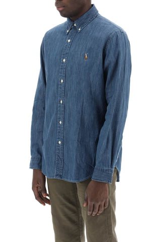 Custom Fit Shirt In Lightweight Denim