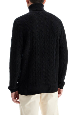 Cable-knit Wool And Cashmere Turt