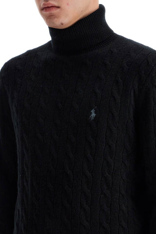 Cable-knit Wool And Cashmere Turt