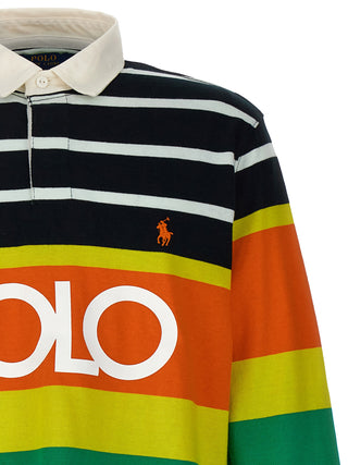 Logo Striped Polo Shirt