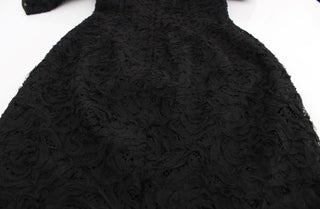 Elegant Black Floral Lace Maxi Dress - Luxury for You